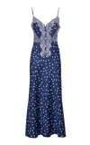 Loretta Caponi Palmira Polka Dot Lace Dress