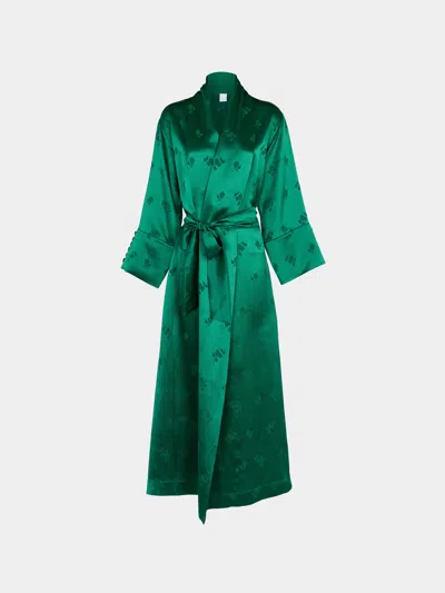 Loretta Caponi Porzia Silk Robe Size: M