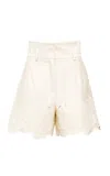Loretta Caponi Rocchetta Cotton Shorts