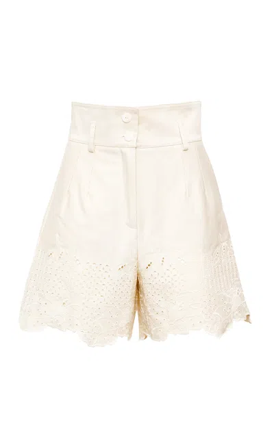 Loretta Caponi Rocchetta Cotton Shorts