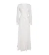 Loretta Caponi Silk Clelia Bridal Robe In White