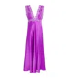 Loretta Caponi Silk Lace-detail Dalila Nightdress In Multi