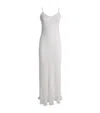Loretta Caponi Silk Sheer Iolanda Nightdress In White