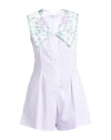Loretta Caponi Woman Jumpsuit Lilac Size L Cotton In Purple