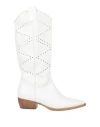 Loretta Pettinari Woman Boot White Size 8 Leather