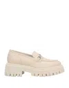 Loretta Pettinari Woman Loafers Ivory Size 11 Soft Leather In White