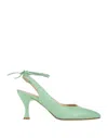 Loretta Pettinari Pumps In Sage Green