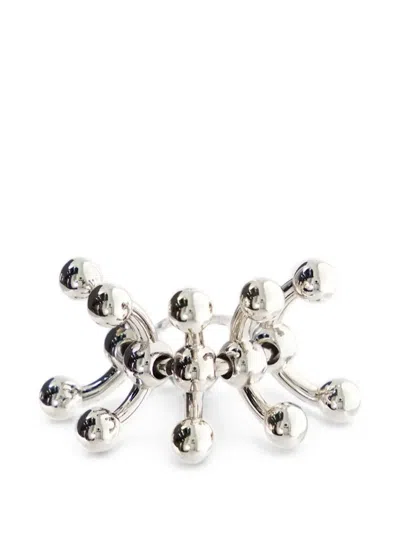 Lorette Colé Duprat Chromo 1 Articulated Ring In Silver