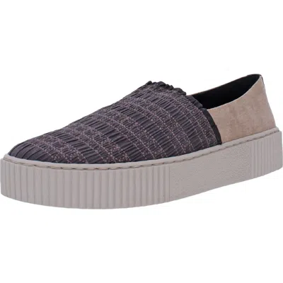 Lori Goldstein Collection Sabrine Womens Ruched Slip On Slip-on Sneakers In Multi