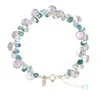 Lori Kaplan Design Women's Blue / Silver / Purple Signature Sunset Sterling Silver Bracelet In Multi