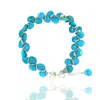 Lori Kaplan Design Women's Blue / Silver Sleeping Beauty Turquoise Signature Sterling Bracelet In Multi