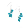 Lori Kaplan Design Women's Blue / Silver Sleeping Beauty Turquoise Sterling Earrings In Multi