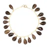 Lori Kaplan Design Women's Gold / Brown Smokey Topaz Bracelet