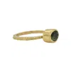 Lori Kaplan Design Women's Gold / Green Green Tourmaline 18k Gold Ring