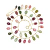 Lori Kaplan Design Women's Green / Gold Multi-tourmaline Smooth Gem Choker In Multi