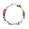 Lori Kaplan Design Women's Multi-color Sapphire Gold Bracelet In Gold