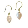 Lori Kaplan Design Women's Neutrals / Gold Mother Of Pearl Drop Gold Earrings In Gold