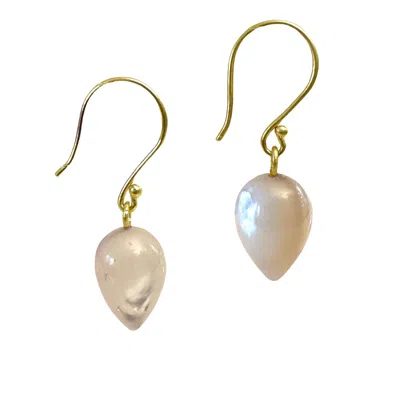 Lori Kaplan Design Women's Neutrals / Gold Mother Of Pearl Drop Gold Earrings