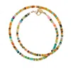 Lori Kaplan Design Women's Orange / Green Multi-colored Opal Necklace In Multi