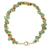 Lori Kaplan Design Women's Yellow / Blue Aqua Apatite & Coral Gold Signature Bracelet In Multi