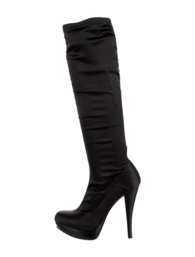 Pre-owned Loriblu Leather Boots In Black