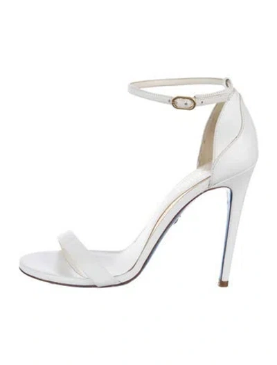 Pre-owned Loriblu Leather Sandals In White