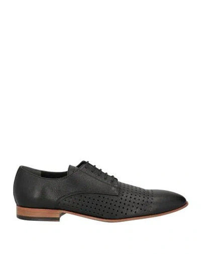 Loriblu Man Lace-up Shoes Black Size 12 Leather
