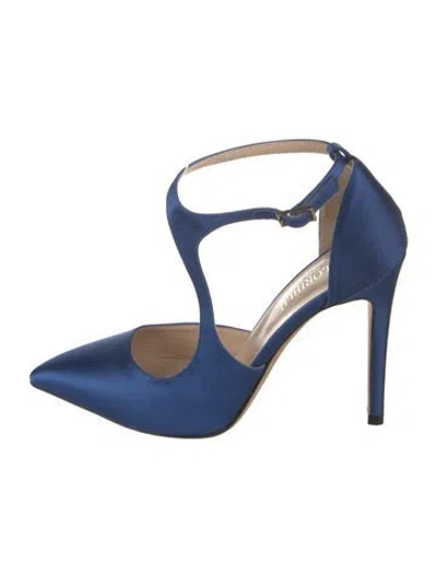 Pre-owned Loriblu Satin Pumps In Blue