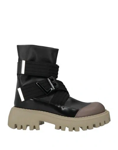 Loriblu Woman Ankle Boots Black Size 11 Calfskin