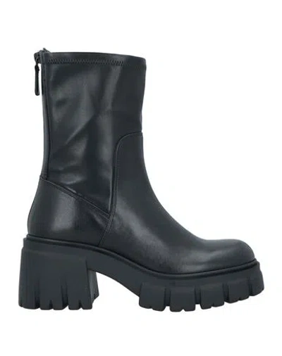 Loriblu Woman Ankle Boots Black Size 12 Soft Leather