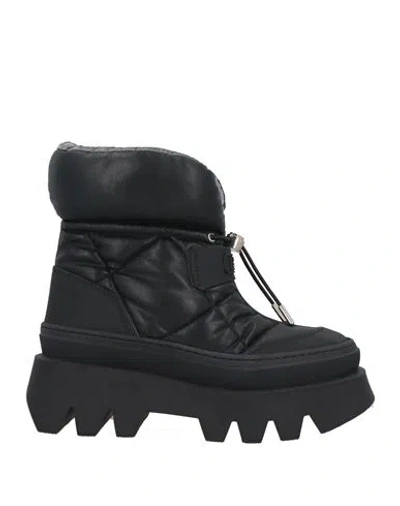Loriblu Woman Ankle Boots Black Size 5 Textile Fibers