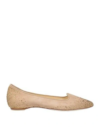 Loriblu Woman Ballet Flats Beige Size 7.5 Leather