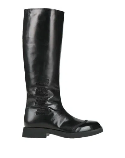 Loriblu Woman Boot Black Size 7 Calfskin