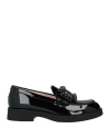 Loriblu Woman Loafers Black Size 7 Leather In Black