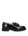 Loriblu Woman Loafers Black Size 7 Leather In Black
