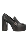 Loriblu Woman Loafers Black Size 8 Leather In Black