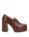 Loriblu Woman Loafers Brown Size 8 Leather