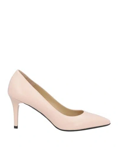 Loriblu Woman Pumps Blush Size 7 Leather In Pink