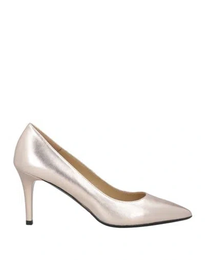 Loriblu Woman Pumps Dove Grey Size 8 Leather In White