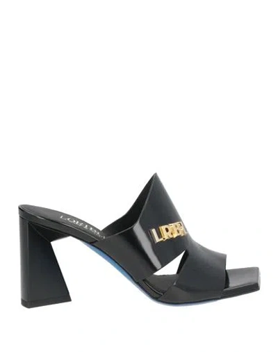 Loriblu Woman Sandals Black Size 6 Leather
