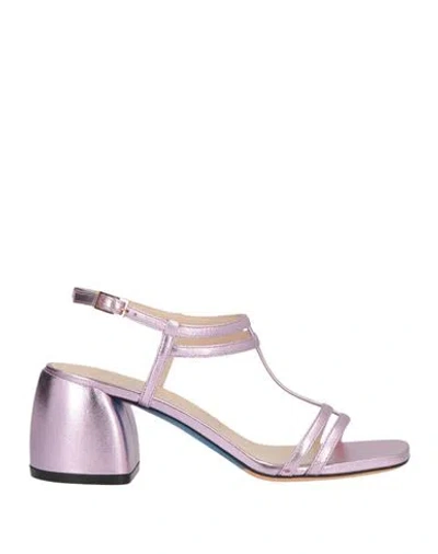 Loriblu Woman Sandals Lilac Size 7 Leather In Purple
