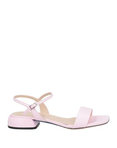 Loriblu Woman Sandals Pink Size 8 Leather