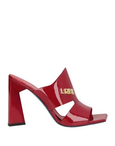 Loriblu Woman Sandals Red Size 11 Leather