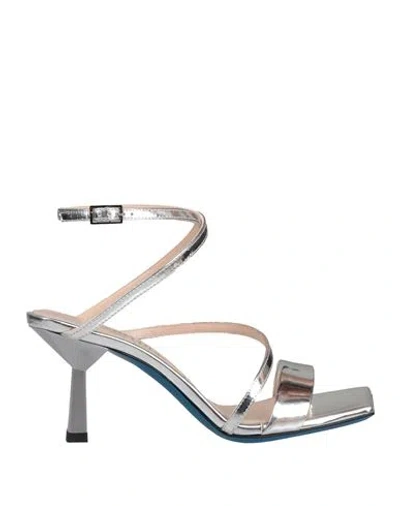 Loriblu Woman Sandals Silver Size 7 Calfskin