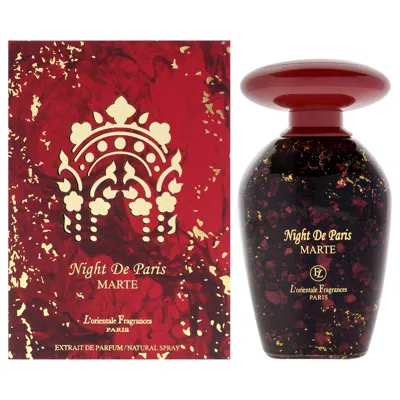 Lorientale Fragrances Night De Paris - Marte By  For Unisex - 3.3 oz Extrait De Parfum Spray In Multi