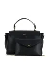 Loristella Flap Tote Bag In Black