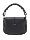 Loristella Leather Tote Bag In Gray