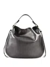 Loristella Pebble-leather Shoulder Bag In Black