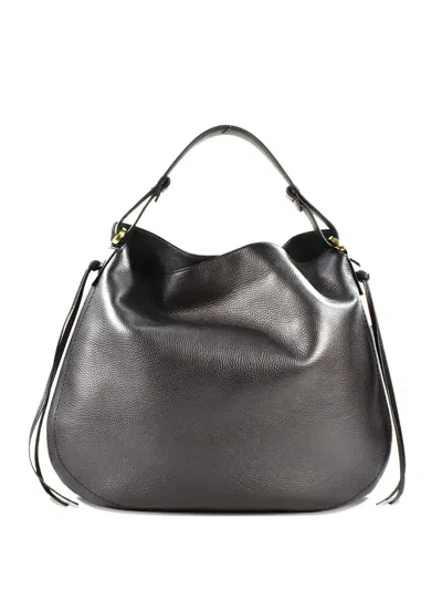 Loristella Pebble-leather Shoulder Bag In Black