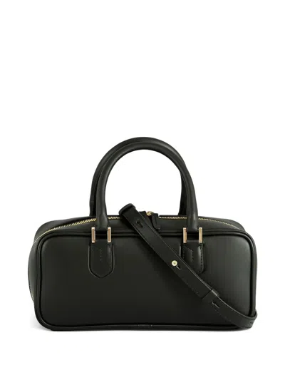 Loristella Zip-around Leather Tote Bag In Black